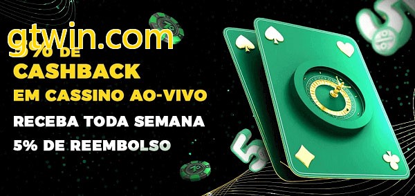 Promoções do cassino ao Vivo gtwin.com